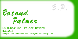 botond palmer business card